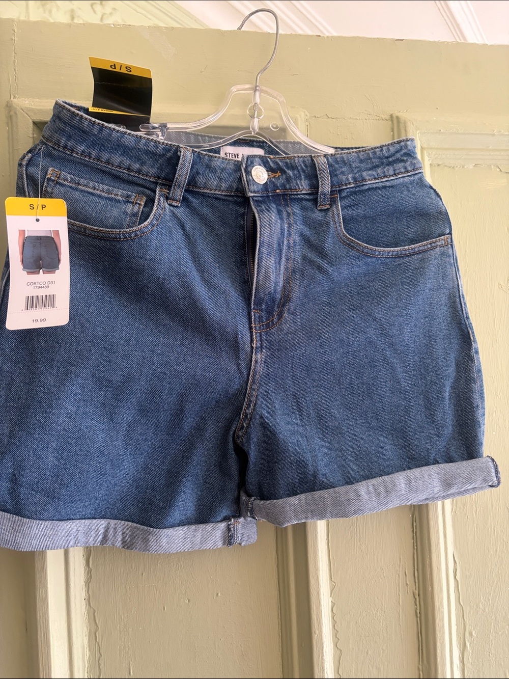 Steve Madden Denim Roll-Cuff Women's Shorts - Blue